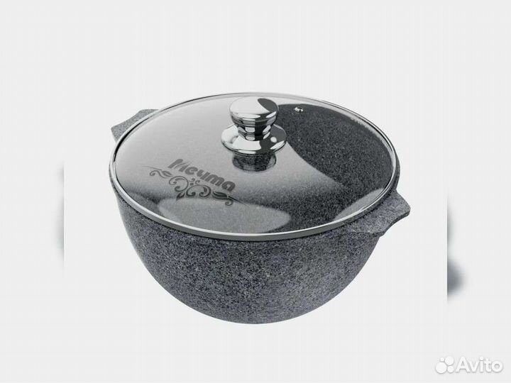 Казан 4л для плова Premium grey