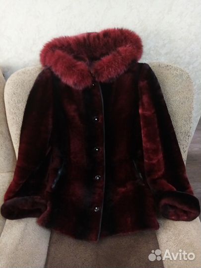 Полушубок из мутона (размер 44)