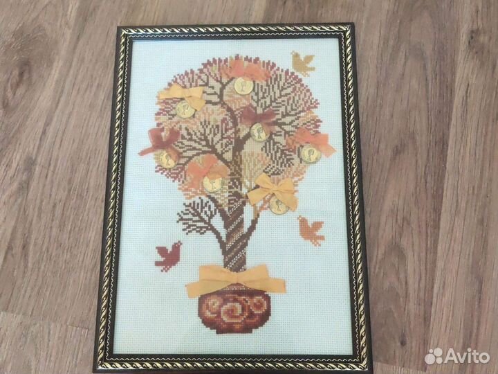 Корабль Крестиком ручная работа