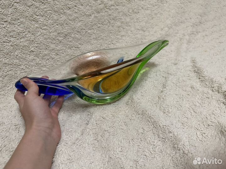 Ваза для фруктов цветная