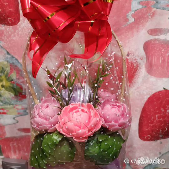 Букет из мыла ручной работы