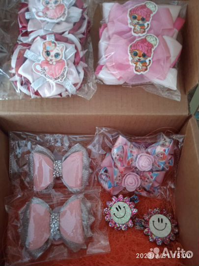 Резиночки для волос ручной работы