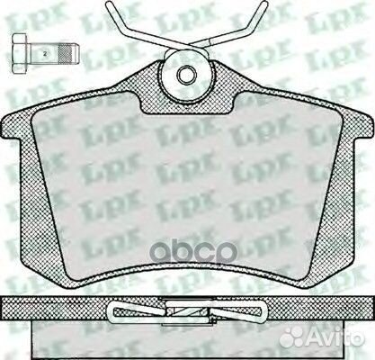 Колодки торм. дисковые 05p294 Lpr