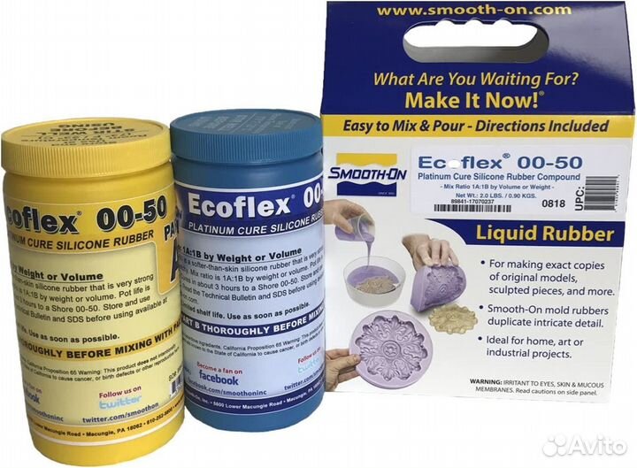 Полупрозрачный силикон Ecoflex Series 00-50