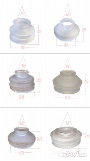 Пыльники рычагов рулевых тяг шаровых опор