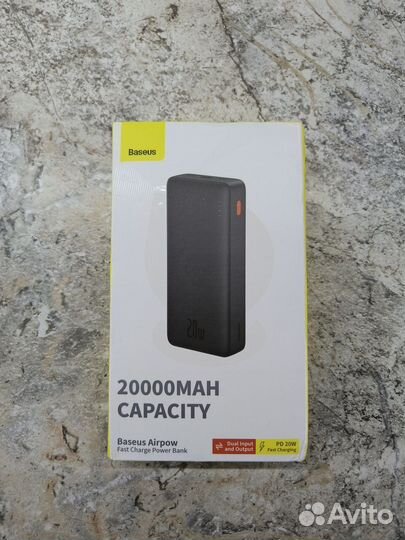 Внешний аккумулятор Baseus Airpow 20 Вт, 20000 мАч