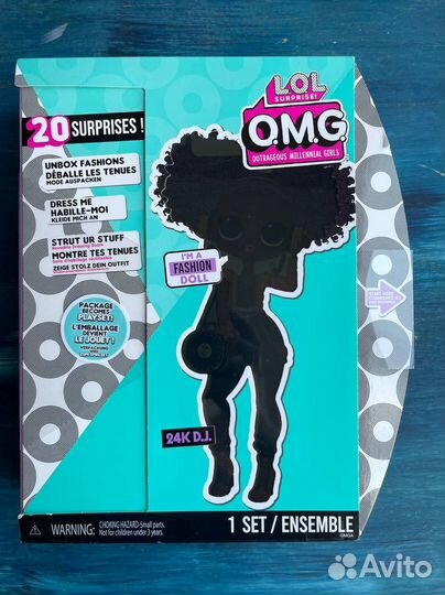 Кукла L.O.L. Surprise OMG D.J. 24K оригинал