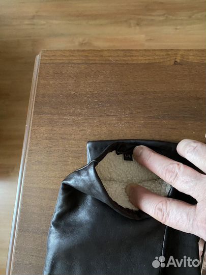 Мужские кожаные перчатки eleganzza 10/27новые