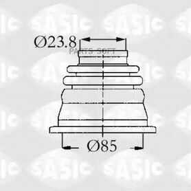 Sasic 4003419 к-кт пыльника шруса renault 19 i 88-92, 19 ii 92-95, clio i 90-98, rapid 85-98, super