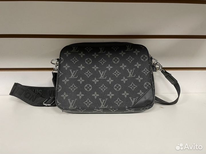 Мужская кожаная сумка louis vuitton