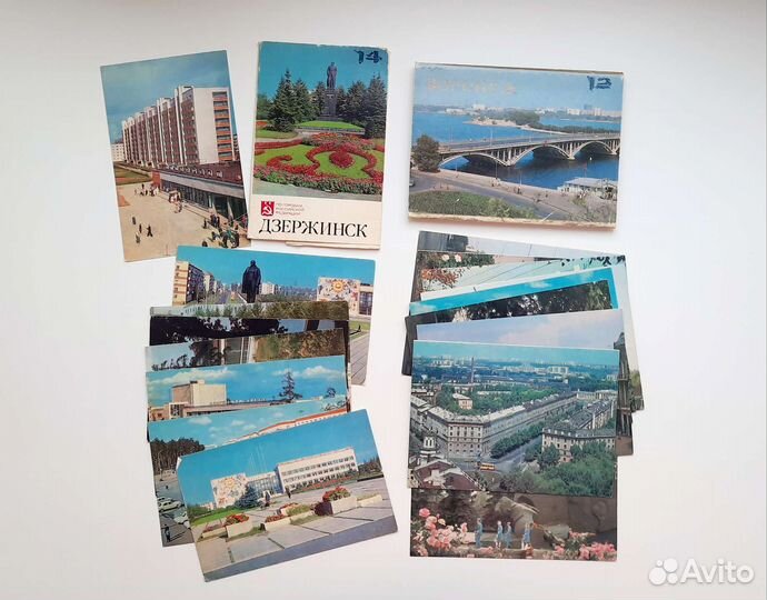 Открытки СССР Дзержинск 1975 Воронеж 1985