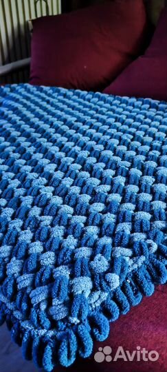 Плед из ализе пуффи