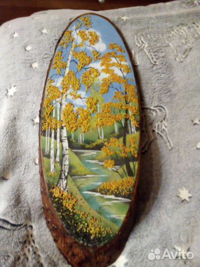 Картина на спиле дерева