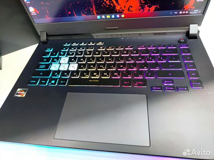 Как новый Asus Rog Strix ips144hz,ryzen7,rtx3050