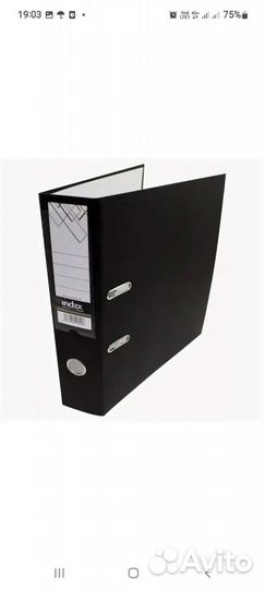 Папка регистратор 80мм чёрная новая