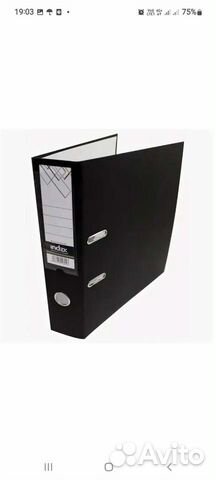 Папка регистратор 80мм чёрная новая