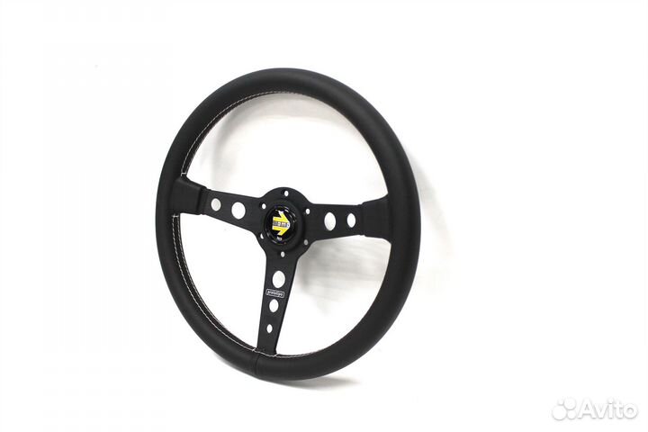 Спортивный руль момо prototipo черный /серый