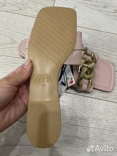 Шлепанцы zara 38