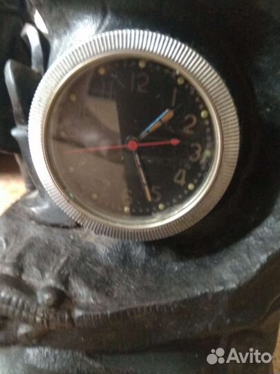 Каминные часы чугун