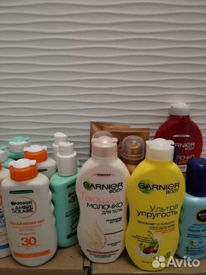 Молочко для и после загара garnier Nivea