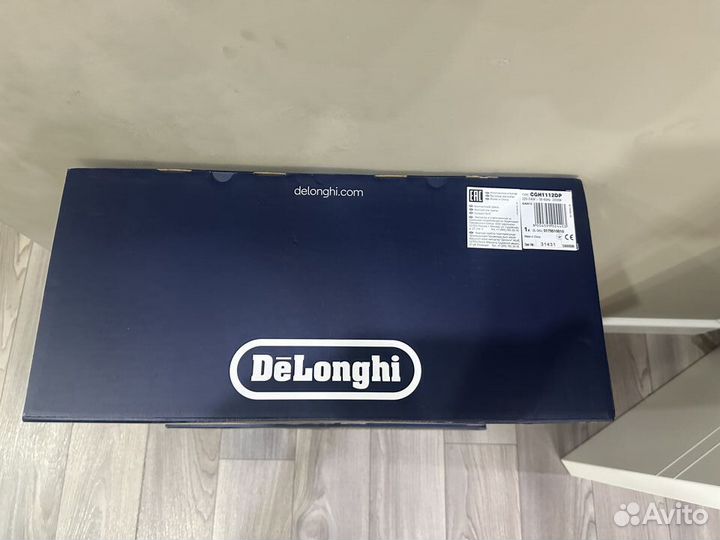 Гриль Delonghi CGH1112DP серебристый, черный