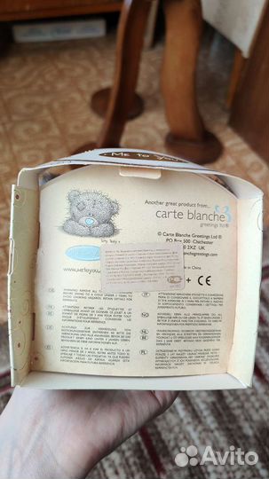 Мишка Tatty Teddy Me to you коллекционная игрушка