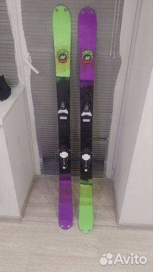 Горные лыжи твинтип twintip K2 169см с креплением