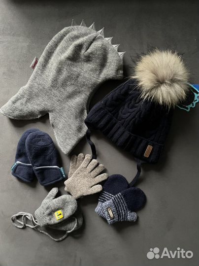 Новая Шапка и варежки на мальчика