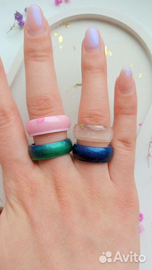 Кольца из эпоксидной смолы