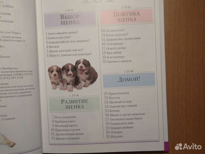 Щенки. Уход и содержание