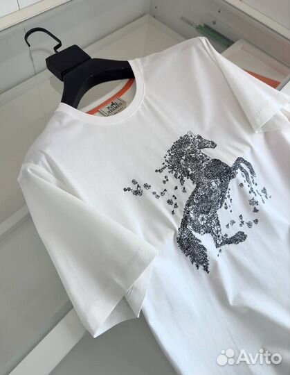 Футболка мужская hermes премиум качество