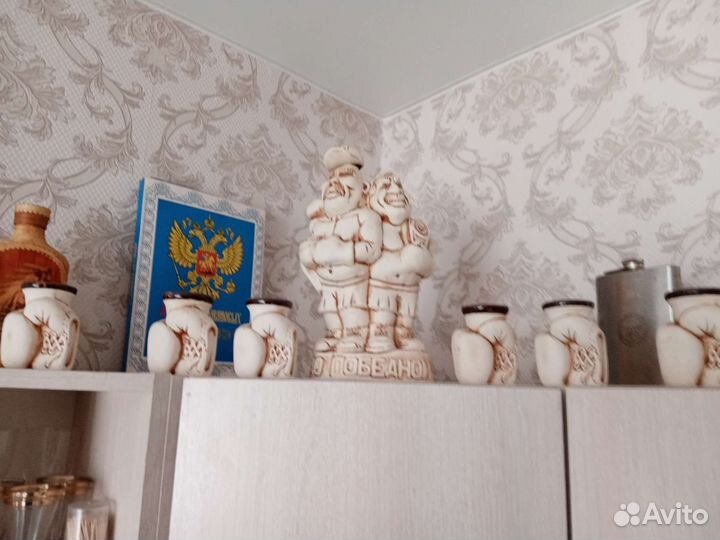 Комплек рюмок с боксёром Волуевым