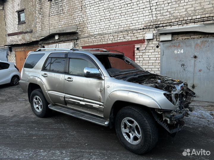 Toyota Hilux Surf 2.7 AT, 2003, битый, 161 000 км