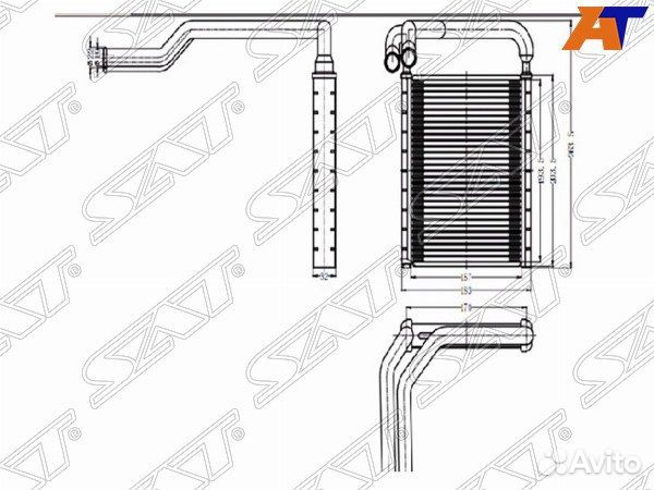 Радиатор отопителя салона hyundai accent/solaris 1