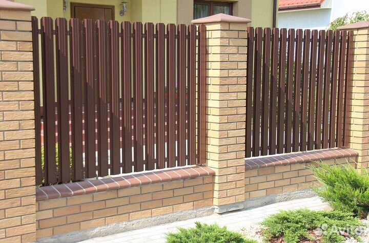 Штакетник металлический