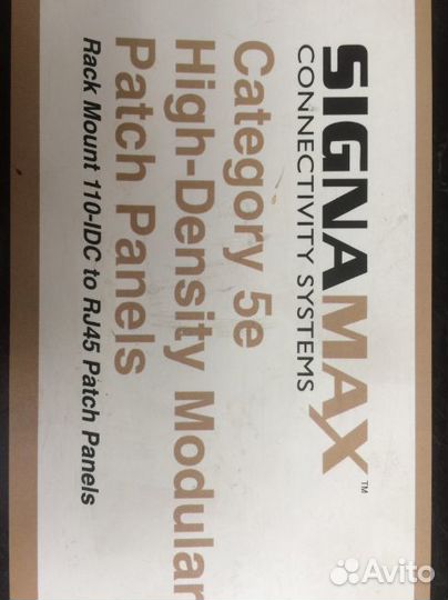 Патчпанель 19, 48xRJ45, UTP, Кат. 5е aesp 48458MD