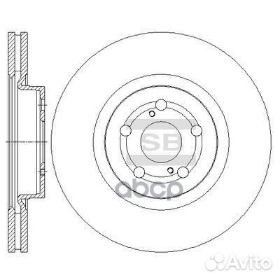 Диск тормозной sangsin brake SD4045 Sangsin brake