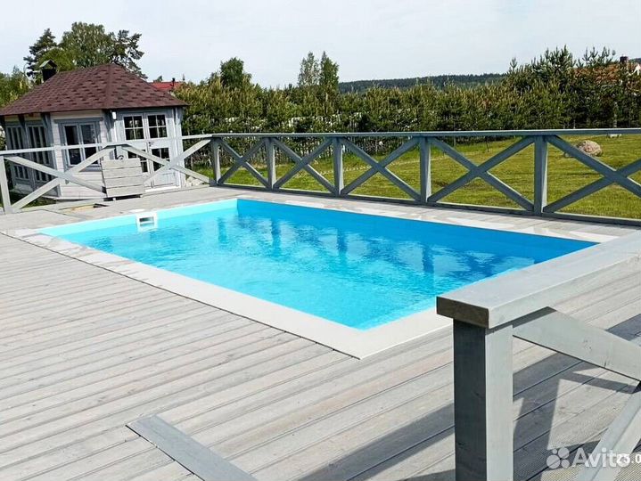 Бассейн 6x3 из пластика