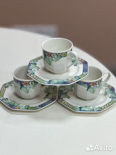 Чайная пара villeroy boch винтажная посуда