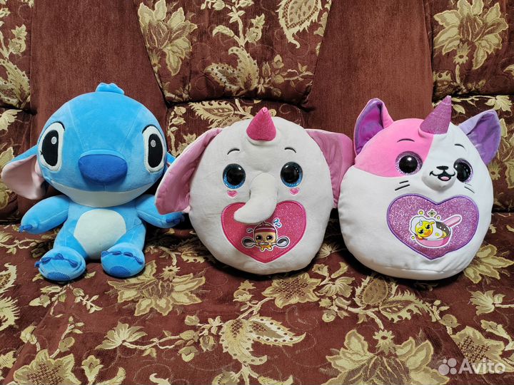 Стич, слоник и котик Zuru