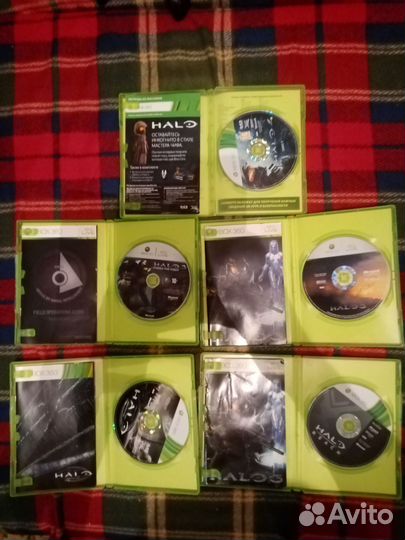 Коллекция Halo из 5 дисков xbox 360