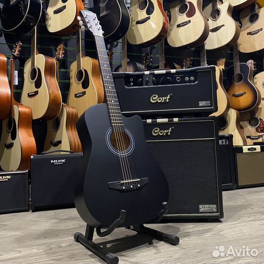 Акустическая гитара с анкером (Новая)