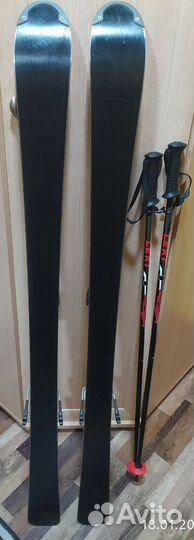 Горные лыжи с палками детские/юниор