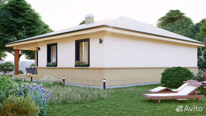 Строительство дома 108м2 под ключ, ипотека, смета