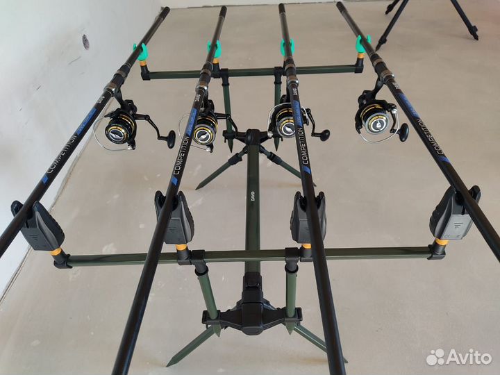 Карповый набор на 4 уд с род подом и сигналками