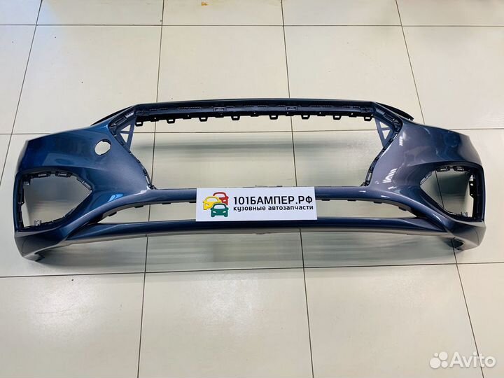 Бампер передний на Hyundai Solaris 2 17-20г серый