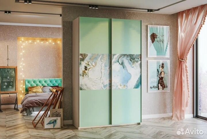 Шкаф-купе с рисунком Тифани шкк-1