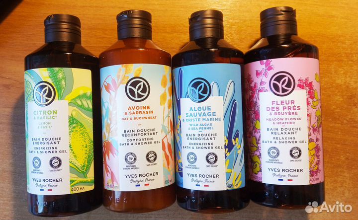 4 Геля для душа по 400 мл