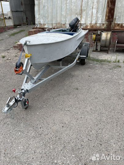 Казанка с мотором+ прицеп+эхолот