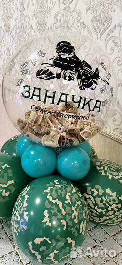 Подарки и воздушные гелевые шары для мужчин